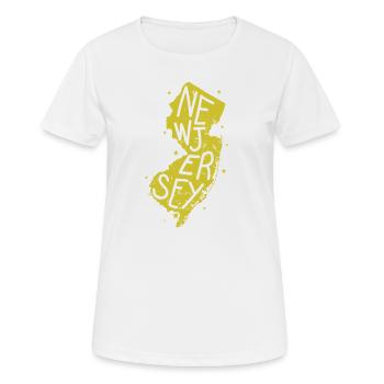 New Jersey Kartenumriss USA Amerika - Frauen T-Shirt atmungsaktiv - Weiß - Vorne - AI Model Female 172 dark (172cm)