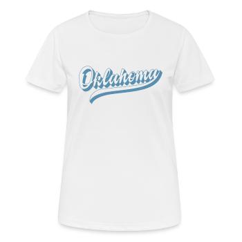 Oklahoma États-Unis Amérique État - T-shirt respirant Femme - blanc - Devant - AI Model Female 172 dark (172cm)