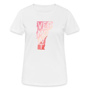 Vermont États-Unis Amérique État - T-shirt respirant Femme - blanc - Devant - AI Model Female 172 dark (172cm)