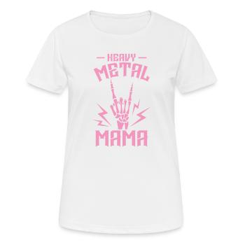 Heavy Metal Mama Music Band Genre - T-shirt respirant Femme - blanc - Devant - AI Model Female 172 dark (172cm)