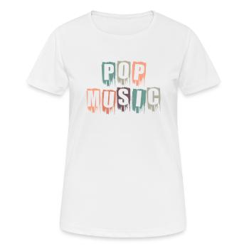 Pop Music R'n'B Sänger Stars Rap - Frauen T-Shirt atmungsaktiv - Weiß - Vorne - AI Model Female 172 dark (172cm)