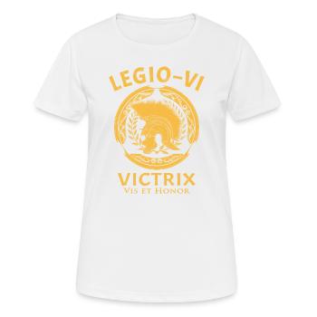Legio VI Victrix - Frauen T-Shirt atmungsaktiv - Weiß - Vorne - AI Model Female 172 dark (172cm)