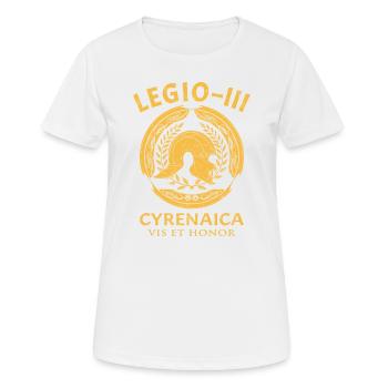 Legio 3 Cyrenaica - Frauen T-Shirt atmungsaktiv - Weiß - Vorne - AI Model Female 172 dark (172cm)