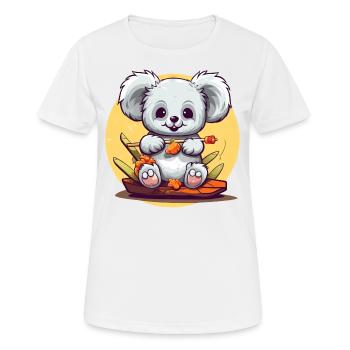 Clumsy koala with sushi - Women's Breathable T-Shirt - white - Front - AI Model Female 172 dark (172cm)