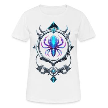 Symbole futuriste cancer - T-shirt respirant Femme - blanc - Devant - AI Model Female 172 dark (172cm)