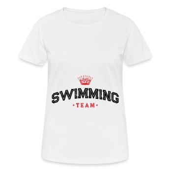 Swimming Team - Women's Breathable T-Shirt - white - Front - AI Model Female 172 dark (172cm)