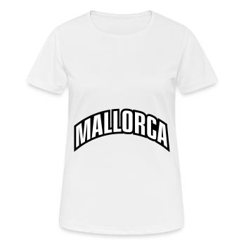 Mallorca Font - Women's Breathable T-Shirt - white - Front - AI Model Female 172 dark (172cm)