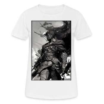 Warrior Sword Vintage Noir Blanc 3 - T-shirt respirant Femme - blanc - Devant - AI Model Female 172 dark (172cm)