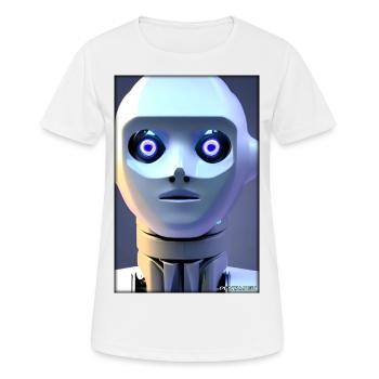 Robot Future Technology Science Android - Women's Breathable T-Shirt - white - Front - AI Model Female 172 dark (172cm)