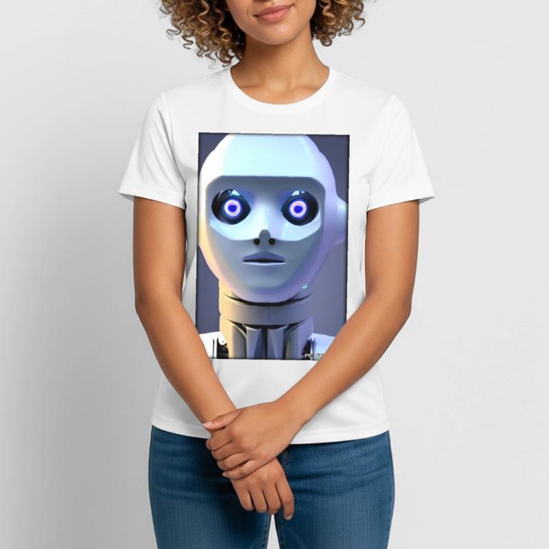 Robot Future Technology Science Android T-shirt respirant Femme
