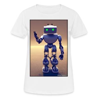 Robot Future Technology Science Android - T-shirt respirant Femme - blanc - Devant - AI Model Female 172 dark (172cm)
