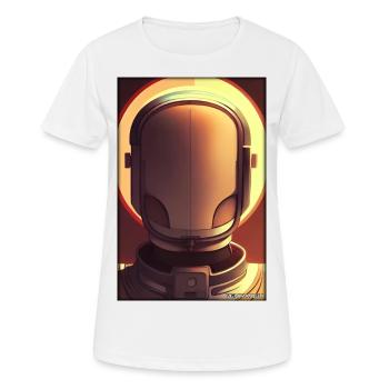 Robot Future Technology Science Android - Women's Breathable T-Shirt - white - Front - AI Model Female 172 dark (172cm)