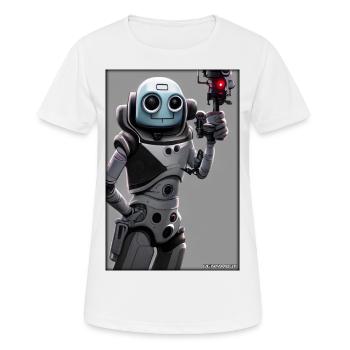 Robot Future Technology Science Android - Women's Breathable T-Shirt - white - Front - AI Model Female 172 dark (172cm)
