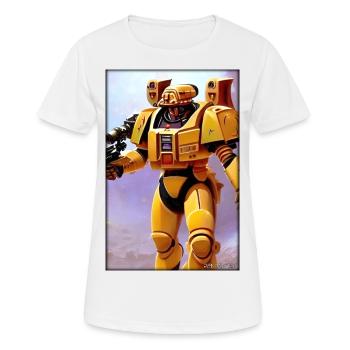Kampfbot Robot Super Soldat Machine Guerrier - T-shirt respirant Femme - blanc - Devant - AI Model Female 172 dark (172cm)