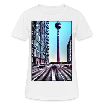 Berlin Berlin TV Tower City Landmark - Women's Breathable T-Shirt - white - Front - AI Model Female 172 dark (172cm)