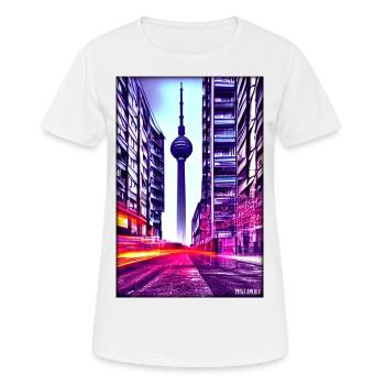 Berlin Berlin TV Tower City Landmark - Women's Breathable T-Shirt - white - Front - AI Model Female 172 dark (172cm)
