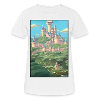 Castle Castle Fortress Architecture Landscape - Women's Breathable T-Shirt - white - Front - AI Model Female 172 dark (172cm)