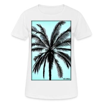 Palm Beach Holiday Summer Sun Sea Travel Holidays - T-shirt respirant Femme - blanc - Devant - AI Model Female 172 dark (172cm)