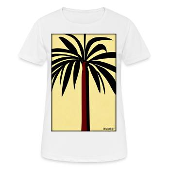 Palm Beach Holiday Summer Sun Sea Travel Holidays - T-shirt respirant Femme - blanc - Devant - AI Model Female 172 dark (172cm)