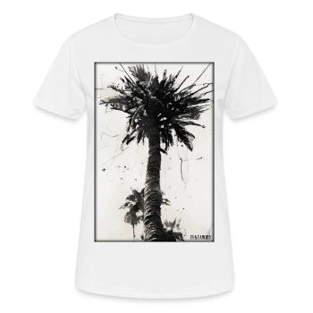 Palm Beach Holiday Summer Sun Sea Travel Holidays - T-shirt respirant Femme - blanc - Devant - AI Model Female 172 dark (172cm)