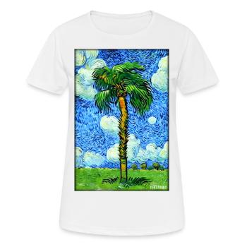 Palm Beach Holiday Summer Sun Sea Travel Holidays - T-shirt respirant Femme - blanc - Devant - AI Model Female 172 dark (172cm)