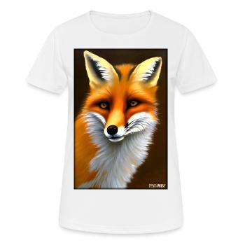 Fuchs Tierwelt Waldtier Tiere Wildnis - Frauen T-Shirt atmungsaktiv - Weiß - Vorne - AI Model Female 172 dark (172cm)