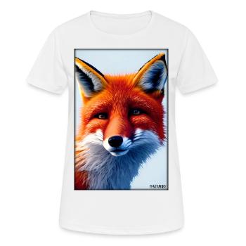 Fuchs Tierwelt Waldtier Tiere Wildnis - Frauen T-Shirt atmungsaktiv - Weiß - Vorne - AI Model Female 172 dark (172cm)