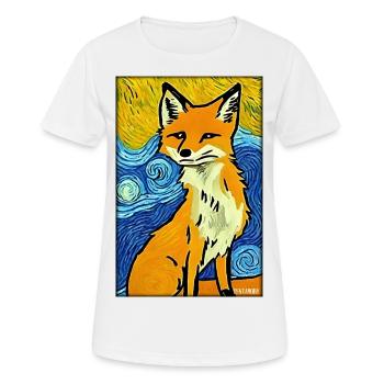 Fuchs Tierwelt Waldtier Tiere Wildnis - Frauen T-Shirt atmungsaktiv - Weiß - Vorne - AI Model Female 172 dark (172cm)