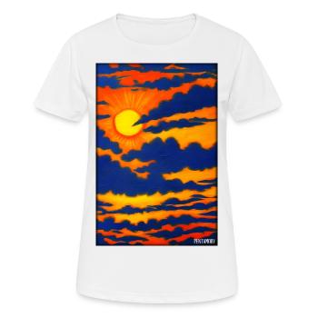 Sonne Sommer Natur Urlaub Sonnenschein Sonnenlicht - Frauen T-Shirt atmungsaktiv - Weiß - Vorne - AI Model Female 172 dark (172cm)