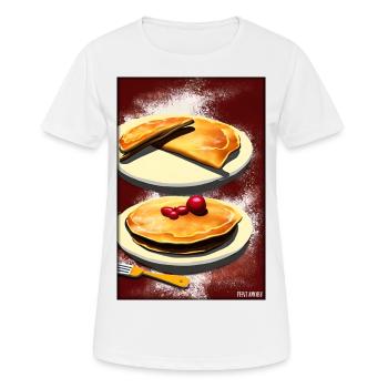 Pfannkuchen Frühstück Lecker Essen Backen Speise - Frauen T-Shirt atmungsaktiv - Weiß - Vorne - AI Model Female 172 dark (172cm)