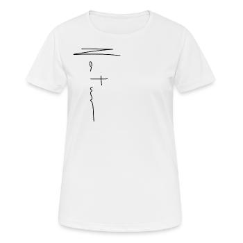 Natur Handschrift - Frauen T-Shirt atmungsaktiv - Weiß - Vorne - AI Model Female 172 dark (172cm)