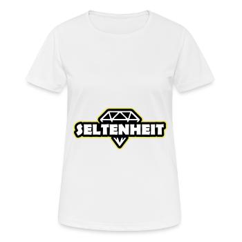 Seltenheit Diamant Spruch Motto - Frauen T-Shirt atmungsaktiv - Weiß - Vorne - AI Model Female 172 dark (172cm)
