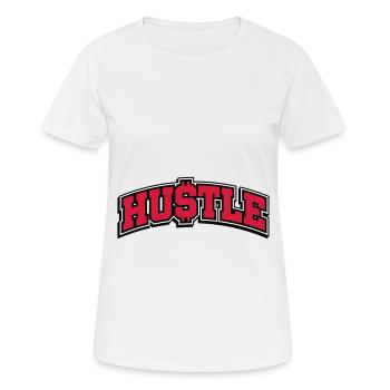 Hustle Dire Hustlin - T-shirt respirant Femme - blanc - Devant - AI Model Female 172 dark (172cm)