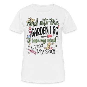 Gartenliebe zum Anziehen: Kreatives T-Shirt - Frauen T-Shirt atmungsaktiv - Weiß - Vorne - AI Model Female 172 dark (172cm)