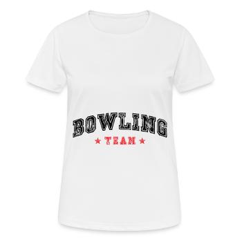 Bowling Team - Frauen T-Shirt atmungsaktiv - Weiß - Vorne - AI Model Female 172 dark (172cm)