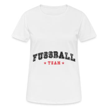 Équipe de football - T-shirt respirant Femme - blanc - Devant - AI Model Female 172 dark (172cm)