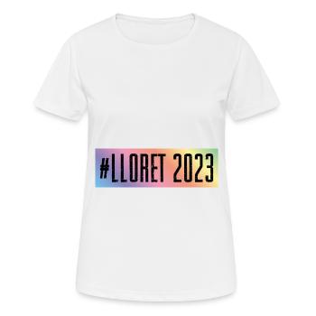 Lloret de Mar 2023 - T-shirt respirant Femme - blanc - Devant - AI Model Female 172 dark (172cm)