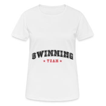Swimming Team - Women's Breathable T-Shirt - white - Front - AI Model Female 172 dark (172cm)