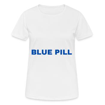 Pilule bleue - T-shirt respirant Femme - blanc - Devant - AI Model Female 172 dark (172cm)