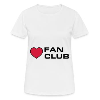 Fan Club - T-shirt respirant Femme - blanc - Devant - AI Model Female 172 dark (172cm)