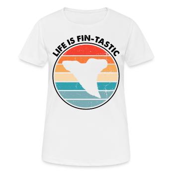 Conception d'archéologie fossile Fossiles Chasseurs de fossiles - T-shirt respirant Femme - blanc - Devant - AI Model Female 172 dark (172cm)