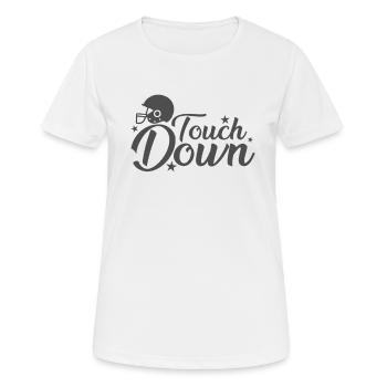 Touch Down Football America Sport Touchdown - Women's Breathable T-Shirt - white - Front - AI Model Female 172 dark (172cm)