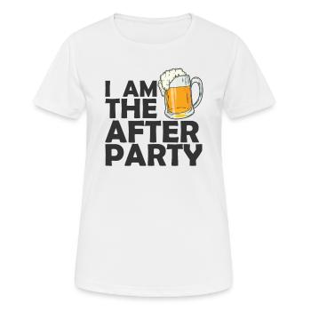 Je suis l’after Party Celebrations Dance Music - T-shirt respirant Femme - blanc - Devant - AI Model Female 172 dark (172cm)