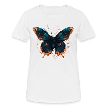 Image de papillon - T-shirt respirant Femme - blanc - Devant - AI Model Female 172 dark (172cm)