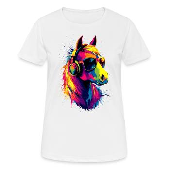 Pony Riding Pony Foal Rider Ponies Riding Pony Farm - Women's Breathable T-Shirt - white - Front - AI Model Female 172 dark (172cm)