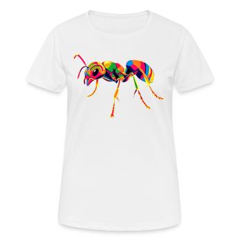 fourmi fourmi de forêt fourmi de feu insecte fourmis mignonnes - T-shirt respirant Femme - blanc - Devant - AI Model Female 172 dark (172cm)