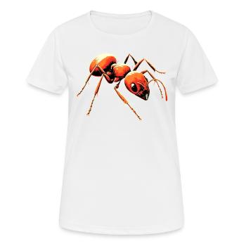 fourmi fourmi de forêt fourmi de feu insecte fourmis mignonnes - T-shirt respirant Femme - blanc - Devant - AI Model Female 172 dark (172cm)