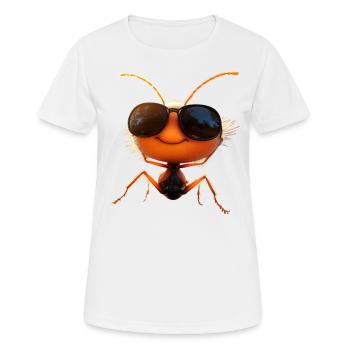 fourmi fourmi de forêt fourmi de feu insecte fourmis mignonnes - T-shirt respirant Femme - blanc - Devant - AI Model Female 172 dark (172cm)