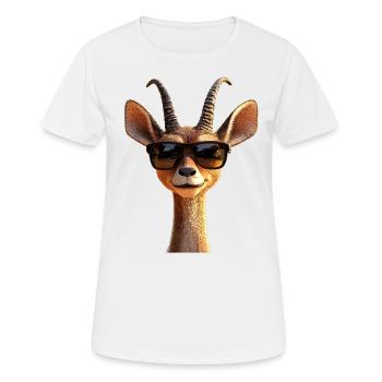 Antilope Kudu Gazelle Afrika Serengeti Antilopen - Frauen T-Shirt atmungsaktiv - Weiß - Vorne - AI Model Female 172 dark (172cm)