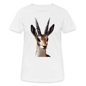 Antilope Kudu Gazelle Afrika Serengeti Antilopen - Frauen T-Shirt atmungsaktiv - Weiß - Vorne - AI Model Female 172 dark (172cm)